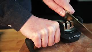 Smart Sharp Kitchen Knife Sharpener by Lantana  Quick Start Instructions [upl. by Haeckel]