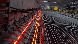 Amazing Scale process of mass production of rebar Korean Steel Factory [upl. by Mihcaoj]