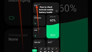 Android mobile ki battery health kaise check Karensmartphone foryou shorts [upl. by Yenettirb]