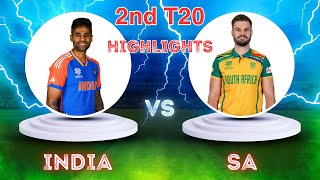 India vs SA  2nd T20 Highlights  Cricket Records [upl. by Mira212]