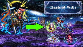 FFBE  Clash of Wills 56 turn Rank 1 Mechiron  Light Clear with Celeste Carry [upl. by Ayoras499]