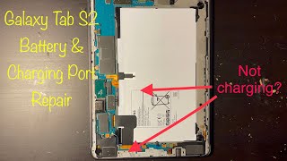 Easy Way to Repair Galaxy Tab S2 97quot Battery amp Charging Port [upl. by Adnawad]