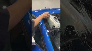 Easy Car Glass cleaner for a clear vision carcaretips carcleaning carcleaninghacks detailing [upl. by Analahs]