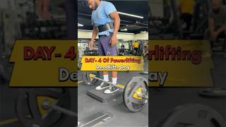 DAY4Deadlifts Dayminivlog deadlift rackpulls gym powerlifting motivation shortsvideo [upl. by Uphemia]