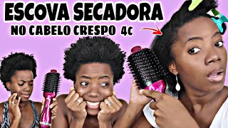 TESTANDO ESCOVA SECADORA MONDIAL NO CABELO CRESPO [upl. by Soane871]