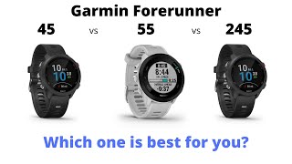 Garmin Forerunner 45 vs 55 vs 245 Music Features Performance amp Price Comparison [upl. by Schober924]