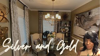 Decorating with Silver and Gold Part 1 Home Decor Dining Room [upl. by Esaj870]