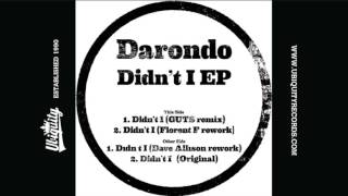 Darondo feat Dave Allison Didnt I Dave Allison Rework [upl. by Baptlsta719]