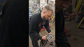 Sand Bending some Exhaust pipes for a Benelli Six Cylinder 🔥 motorcycle caferacer automobile [upl. by Fitzger]