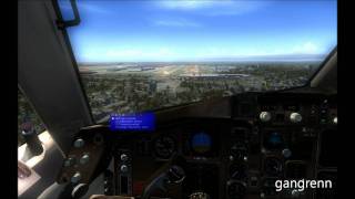 FSX  B757300 quality wings landing at HartsfieldJackson Atlanta Intl [upl. by Artek]