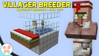 Easy Minecraft Villager Breeder Tutorial  Minecraft Bedrock and Java [upl. by Nagol]