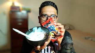 ASMR COMIENDO YOGURTH CON GRANOLA Y CHOCOROLES HABLEMOS DE NIKOCADO AVOCADO [upl. by Gordy2]