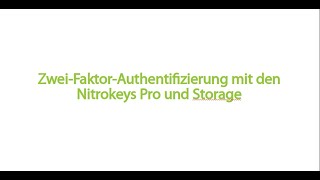 How to Odoo Einrichtung von Nitrokeys für Einmalpasswörter [upl. by Selfridge]