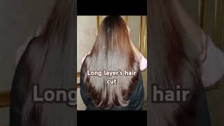 hairstyle hair cut💇‍♀ long layerSblow drymusic viralvedio transformation [upl. by Mannes]