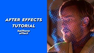 halftone tutorial  AFTER EFFECTS [upl. by Ardnoek]