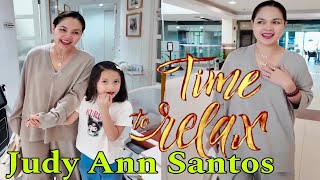 Judy Ann SantosAgoncillo time to relax at Aivee clinic Sinama nya si cutie Luna latest update [upl. by Wallack]