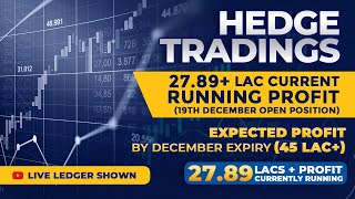 Hedge Trading  Current Profit 2789 Lac Expected Profit 45 Lac  Live December Open Positions [upl. by Sivrep]