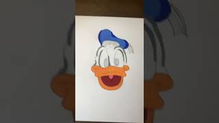 Drawing Donald Duck With Posca Markers art [upl. by Barabas876]