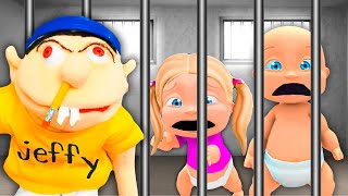 Baby and Girlfriend Escapes EVIL JEFFY PRISON [upl. by Bacchus66]