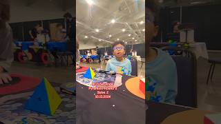 803 Seconds CC 24  Pyraminx R2 S2 cubing quick play race wow fun shorts watch cool [upl. by Svirad]