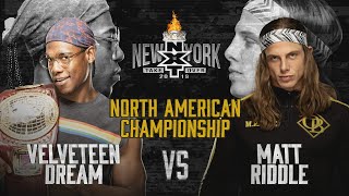 Matt Riddle Velveteen Dream ready for the spotlight at TakeOver New York WWE NXT April 3 2019 [upl. by Annoyk]