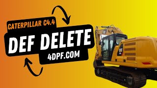 CAT M316F  CAT C44 DPFDEF Delete Kit Installation [upl. by Odin]