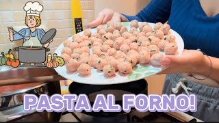 PASTA AL FORNO CON LE POLPETTE 👩🏻‍🍳🤤 [upl. by Aklog]