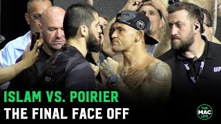 Islam Makhachev vs Dustin Poirier Final Face To Face  UFC 302 [upl. by Macegan]