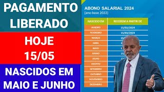 1505 HOJE PAGAMENTO LIBERADO NO CAIXA TEM ABONO SALARIAL 2024 ANO BASE 2022 QUEM TEM DIREITO [upl. by Notgnirra]