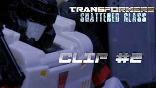 TRANSFORMERS SHATTERED GLASS Preview Clip 2  Just A Shock [upl. by Anah]