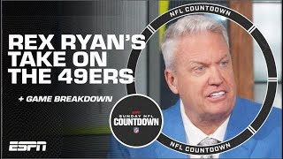 Rex Ryan has NEVER EVER seen this before as the 49ers ESCAPE with win  NFL Countdown [upl. by Leinahtan505]