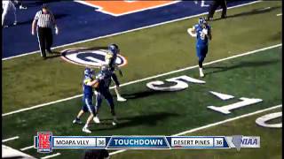 Moapa Valley QB Zach Hymas throws the game winning TD pass to WR Rj Hubert in OT [upl. by Candy]