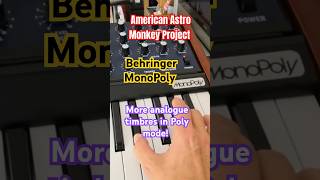 Behringer MonoPoly  Poly mode  add Space Echo amp Phaser [upl. by Ellehs]