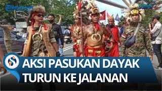 DEWAN ADAT DAN PASUKAN DAYAK TURUN KE JALAN TUNTUT EDY MULYADI DIPROSES HUKUM GEGARA HINA KALIMANTAN [upl. by Breana]