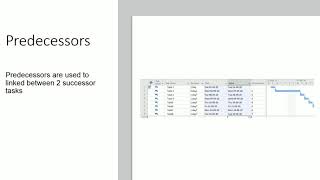 Predecessors in ms Project  Predecessors in Project Management  Ms Project Tutorial [upl. by Nagard]