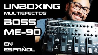 Unboxing Pedalera Para Guitarra Boss ME90 En Español [upl. by Acinnad17]