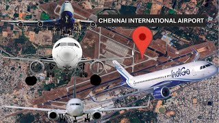 3 mins PLANE SPOTTING AT CHENNAI AIRPORT FROM FLIGHT  A320 A321 B737 B747  PALS Entertainment [upl. by Irbua]