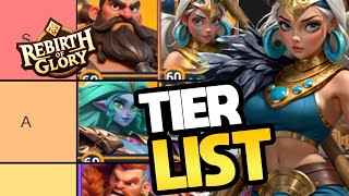 BEST Hero TIER LIST OCTOBER 2024  Rebirth of Glory [upl. by Jahdol878]