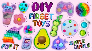 16 DIY EASY FIDGET TOY IDEAS fidgettoys [upl. by Letreece]