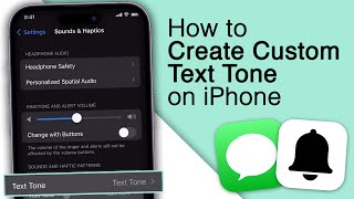 How to Create Custom Text Tone on your iPhone Custom Message Ringtone [upl. by Onilecram]