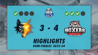 Brûleurs de Loups de Grenoble 34 Boxers de Bordeaux  Highlights  Synerglace Ligue Magnus 202324 [upl. by Garrek]