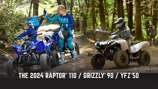 Unleash the Thrills 2024 Yamaha Youth ATVs for OffRoad Adventure [upl. by Aihsekram99]