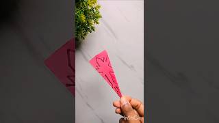 Easy paper folding art diy paper cutting craft idea unique paper design making for kids shorts [upl. by Eidnar]