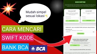 Cara mengetahui swift code bank bca di facebook [upl. by Rahm]