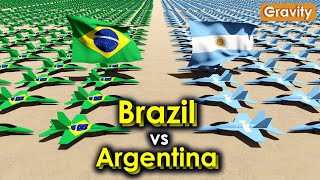 Brazil vs Argentina Military Power 2024 [upl. by Wilonah]