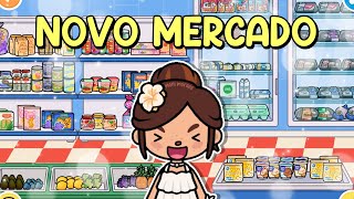 DECORANDO O NOVO MERCADO DO TOCA LIFE 🛒🏢❤️  Toca Life World  Moni Moraes [upl. by Anielram572]