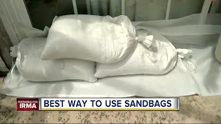 How to fill sandbags and use them to protect your home from flooding [upl. by Thordis]