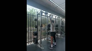 Barbell overhead press [upl. by Odnomra]