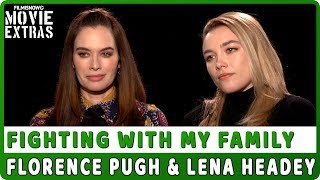 FIGHTING WITH MY FAMILY  Florence Pugh amp Lena Headey talk about the movie  Official Interview [upl. by Katharina580]