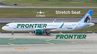 TRIP REPORT  Frontier Airlines  A321neo  West Palm Beach PBI to Islip ISP  Stretch Seat [upl. by Esir]